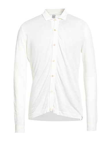 ELEVENTY Cardigan PLATINUM Ivory 62% Linen, 38% Cotton