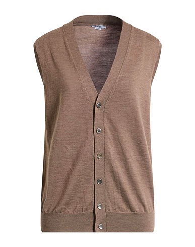 SEVENTY VENEZIA Cardigan Khaki 100% Wool