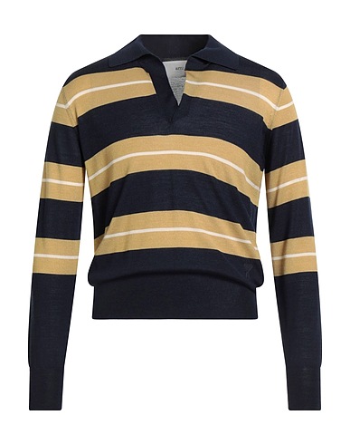 AMI ALEXANDRE MATTIUSSI Sweater Midnight blue 75% Merino Wool, 25% Silk