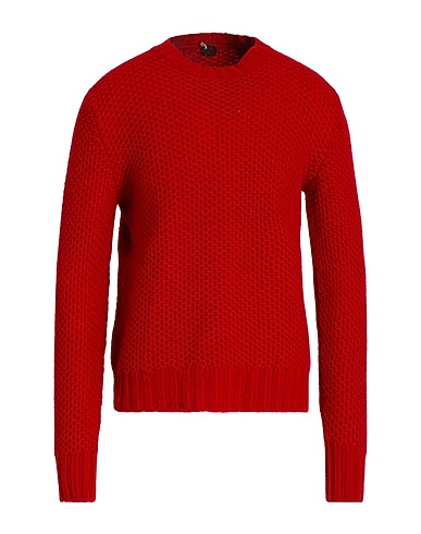 MP MASSIMO PIOMBO Pullover Rosso 100% Lana d'agnello