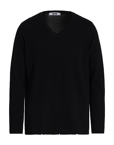 GRIFONI Jumper Black 100% Virgin Wool