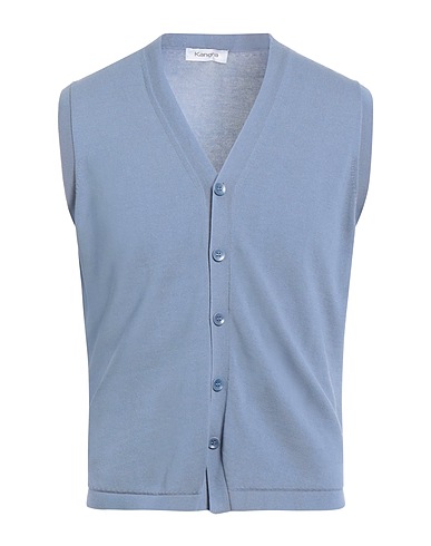 KANGRA Cardigan Pastel blue 100% Cotton
