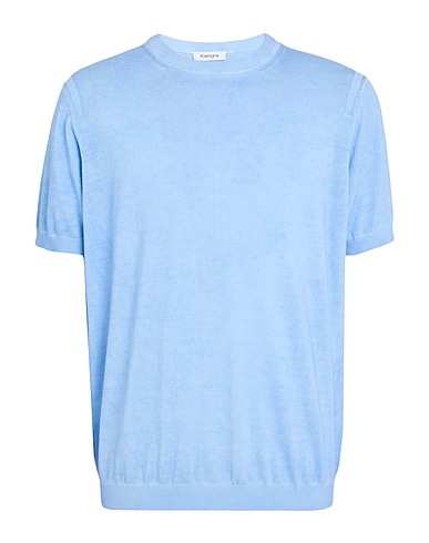 KANGRA Pullover Celeste 100% Cotone