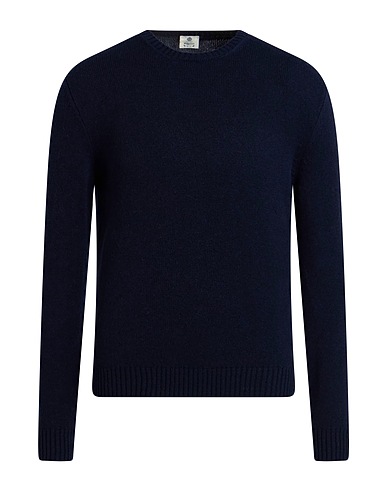 LUIGI BORRELLI NAPOLI Πουλόβερ Σκούρο μπλε της νύχτας 70% Παρθένο μαλλί, 20% Μετάξι, 10% Κασμίρι