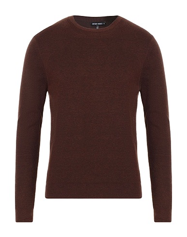 ANTONY MORATO Свитер Тёмно-коричневый 57% Полиамид, 30% Хлопок, 10% Шерсть, 3% Эластан