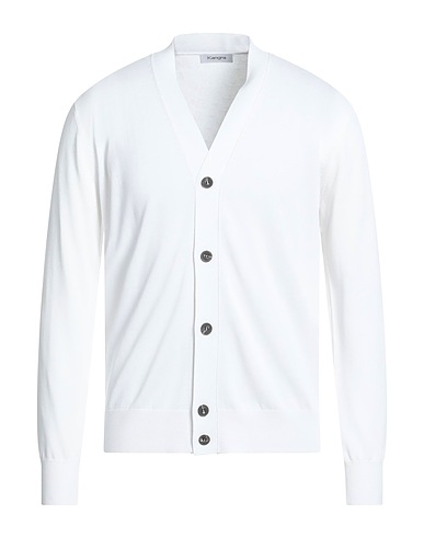 KANGRA Cardigans BIANCO 60% Viscose, 40% Cotton