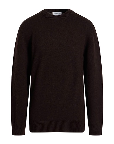 LANEUS Jumper Dark brown 90% Merino Wool, 10% Cashmere