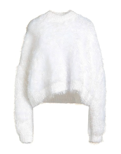 DOLCE&GABBANA Jumper White 49% Polyamide, 45% Metallic Polyester, 6% Polyester