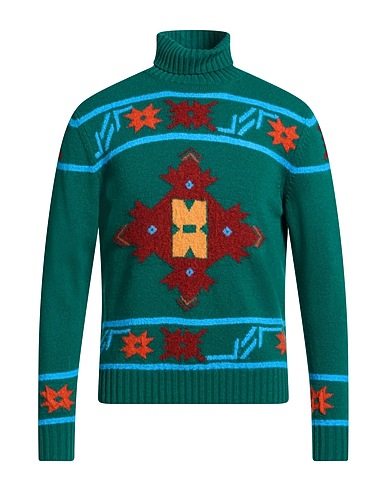 GALLIA Turtleneck Emerald green 80% Merino Wool, 15% Alpaca wool, 5% Polyamide