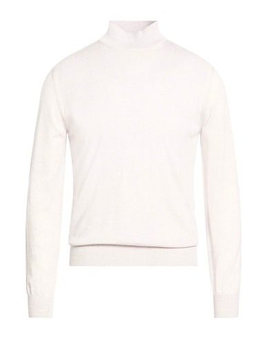 LUIGI BORRELLI NAPOLI Turtleneck Light grey 70% Virgin Wool, 20% Silk, 10% Cashmere