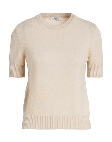 'S MAX MARA Jumper Beige 100% Virgin Wool