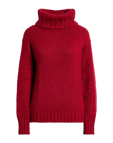 MOORER Cashmere jumper Brick red 90% Cashmere, 10% Silk