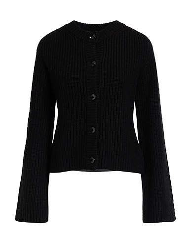 AGNONA Cardigan Nero 100% Cachemire, Metallo
