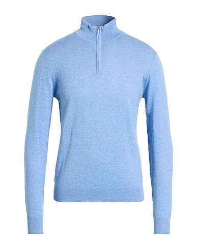 HACKETT Maglia con zip Blu chiaro 85% Cotone, 15% Cachemire