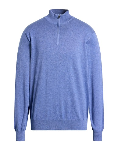 HACKETT Jumper Slate blue 80% Cotton, 20% Silk