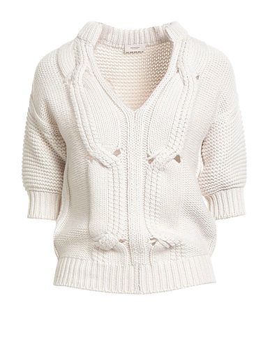 AGNONA Maglia in Cachemire Grigio chiaro 100% Cachemire
