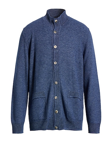 H953 Cardigan Slate blue 100% Cotton