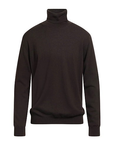 BELLWOOD Turtleneck Dark brown 100% Merino Wool