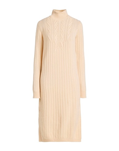 AGNONA Knit dress Cream 100% Cashmere, Metal