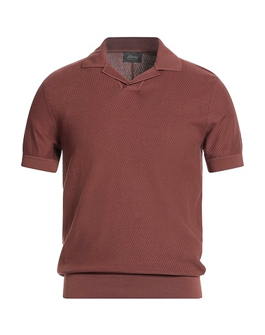 BRIONI Jumper Chocolate brown 100% Cotton