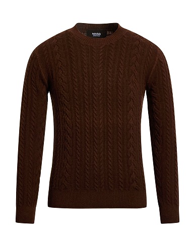 MASQ Jumper Chocolate brown 100% Wool