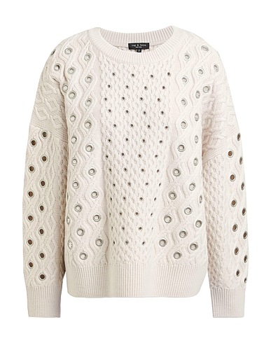 RAG & BONE Pullover Grigio chiaro 100% Lana Merino