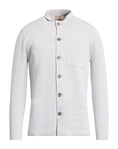 H953 Cardigan Light grey 100% Cotton