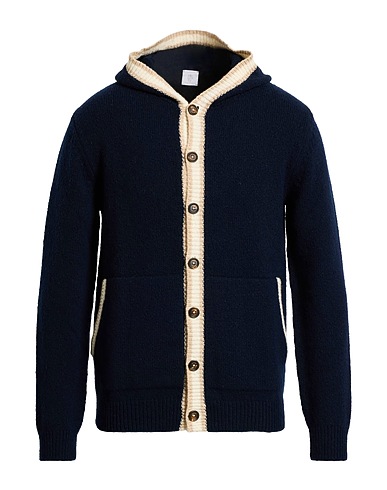 ELEVENTY Cardigan PLATINUM Midnight blue 68% Wool, 29% Cashmere, 3% Elastane