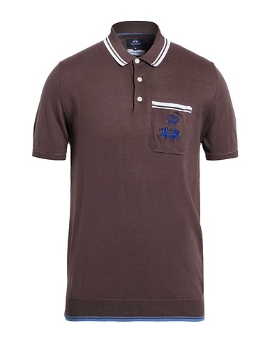 LA MARTINA Sweater Chocolate brown 100% Cotton