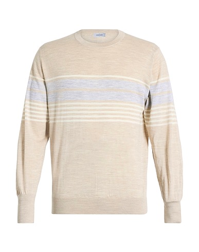 ELEVENTY Πουλόβερ Μπεζ 100% Μαλλί