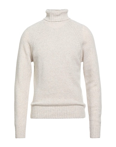 PAOLONI Polo neck Beige 80% Wool, 20% Polyamide