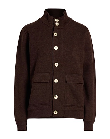 H953 Jacket Dark brown 100% Merino Wool