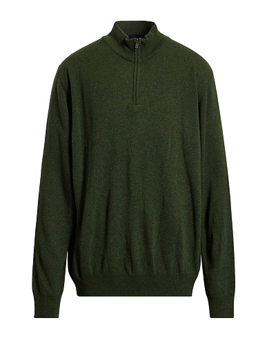 HACKETT Jumper Dark green 40% Merino Wool, 30% Viscose, 20% Polyamide, 10% Cashmere