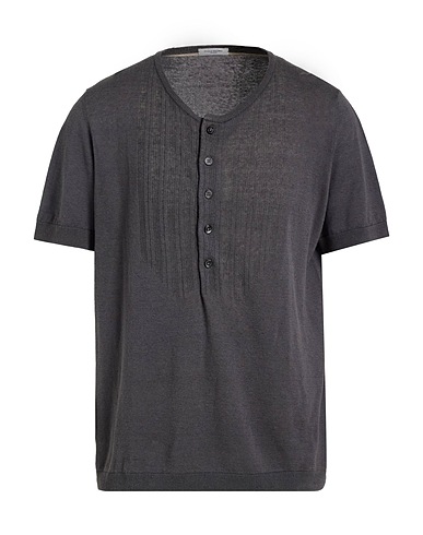 PAOLO PECORA Jumper Grey 65% Linen, 35% Cotton