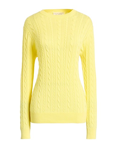 FILIPPO DE LAURENTIIS Jumper Yellow 90% Cotton, 10% Cashmere