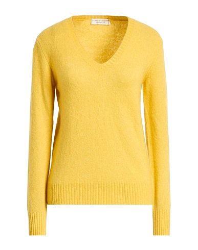 FILIPPO DE LAURENTIIS Kaschmirpullover Senf 71% Kaschmir, 19% Seide, 10% Polyester