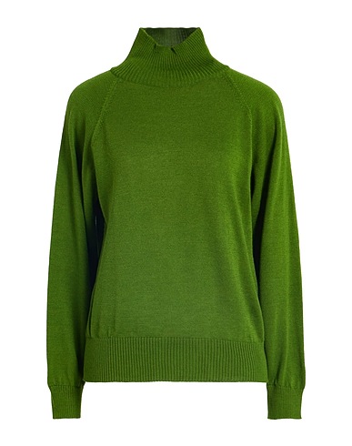 CROCHÈ Turtleneck Military green 50% Merino Wool, 50% Acrylic