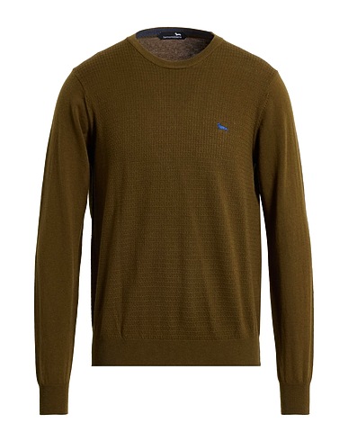 HARMONT & BLAINE Jumper Military green 60% Cotton, 40% Wool