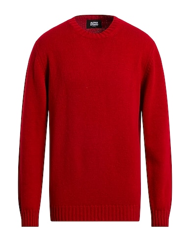 ALPHA STUDIO Cashmere blend CASHMERE Red 100% Cashmere