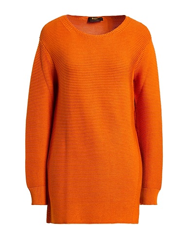 MOORER Jumper Orange 50% Cotton, 50% Silk