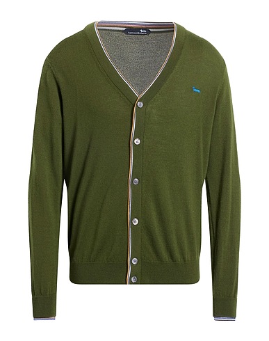 HARMONT & BLAINE Cardigan Verde militare 100% Lana