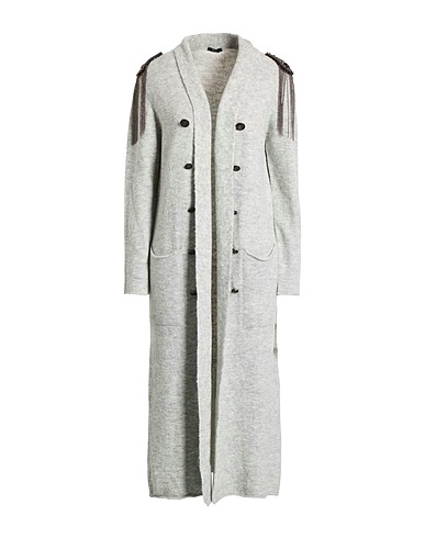 HANITA Cardigan Grey 30% Acrylic, 29% Nylon, 15% Cotton, 13% Wool, 13% Synthetic fibers