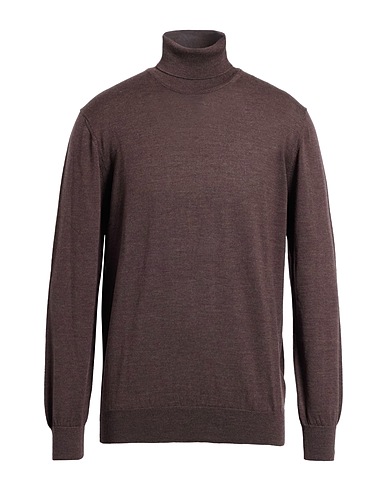GIOFERRARI Polo neck Brown 100% Wool