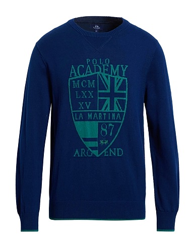 LA MARTINA Pullover Marineblau 100% Baumwolle