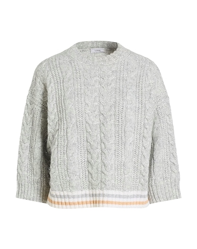 PESERICO Jumper Light grey 66% Virgin Wool, 19% Silk, 9% Cashmere, 5% Viscose, 1% Metallic fiber