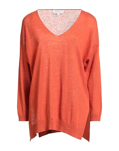 DONDUP Jumper Orange 64% Linen, 36% Cotton