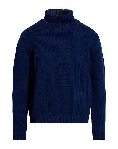 MASSIMO ALBA Turtleneck Navy 100% Wool