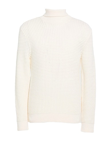 ELEVENTY Polo neck PLATINUM Ivory 100% Wool