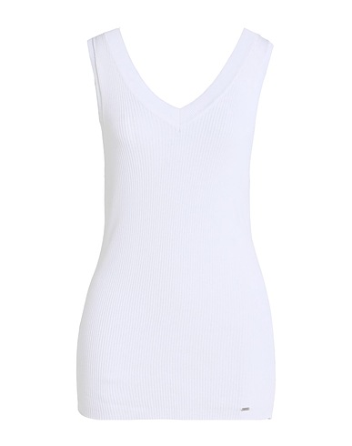GUESS Top Bianco 65% Viscosa, 35% Poliammide