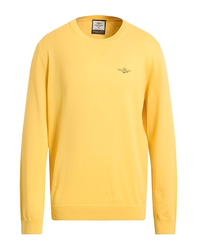 AERONAUTICA MILITARE Sweater GIALLO 100% Cotton